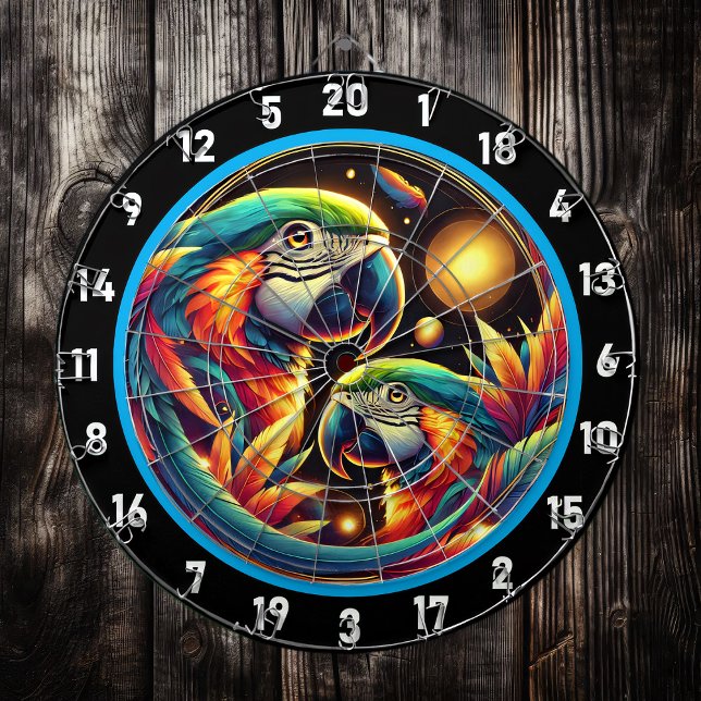 Colourful Parrot Dartboard for Every Occasion (Creator Uploaded)