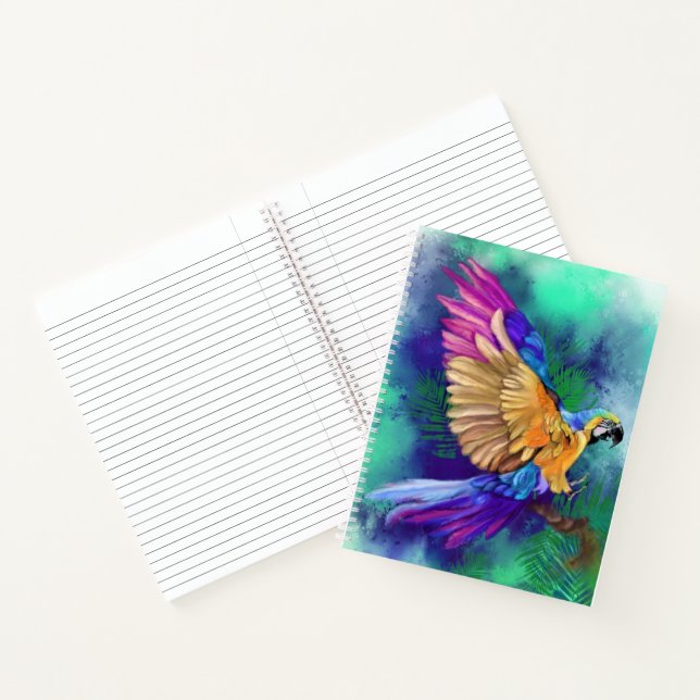 Colourful Parrot Notebook (Inside)