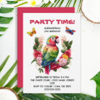 Colourful Parrot Tropical Child's Birthday Party