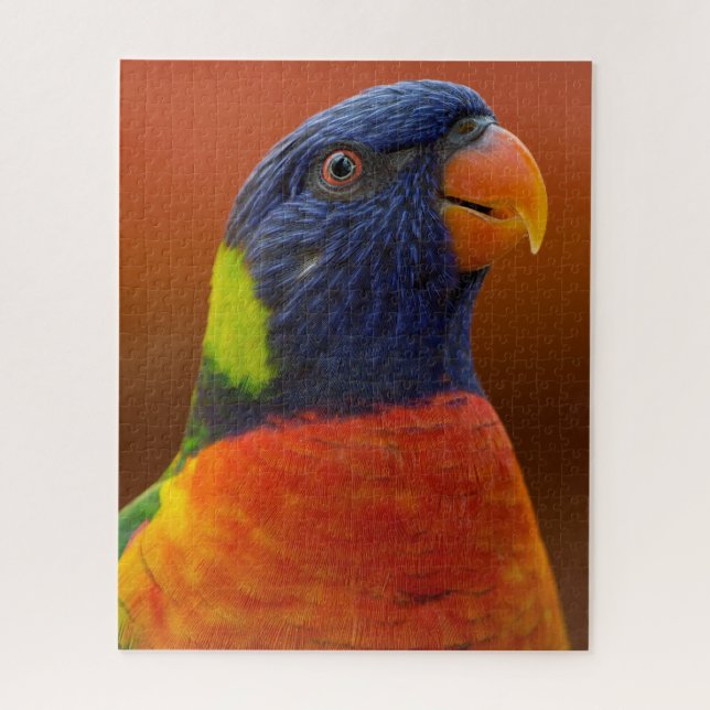 Colourful Parrot Vibrant Tropical Bird Jigsaw Puzzle (Vertical)