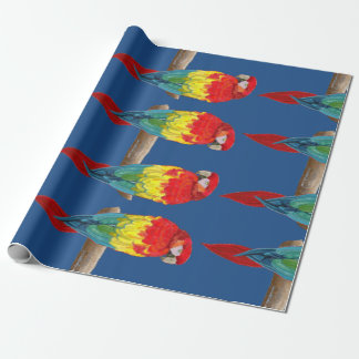 Colourful Parrots Wrapping Paper