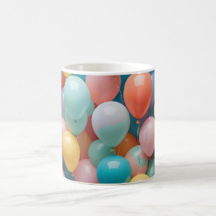 Colourful Party Balloons Pattern  Coffee Mug