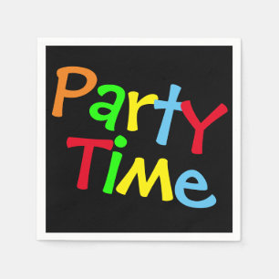 Colourful Party Time Napkin