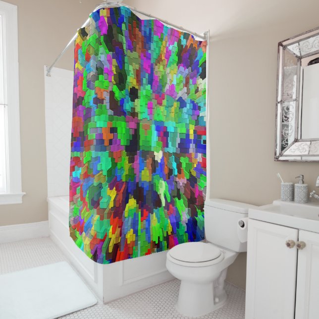 Colourful Partyin'..... Shower Curtain (In Situ)
