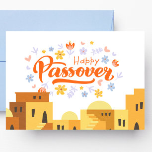 Colourful Passover Postcard