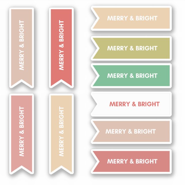 Colourful Pastel 10 pc Merry & Bright  (Front)