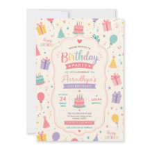Colourful Pastel Birthday Celebration