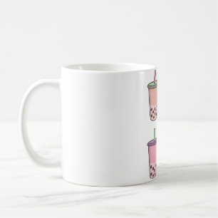 Colourful Pastel Boba Tea Love Pattern Coffee Mug