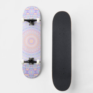 Colourful Pastel Boho Eclectic Funky Hippie Mandal Skateboard