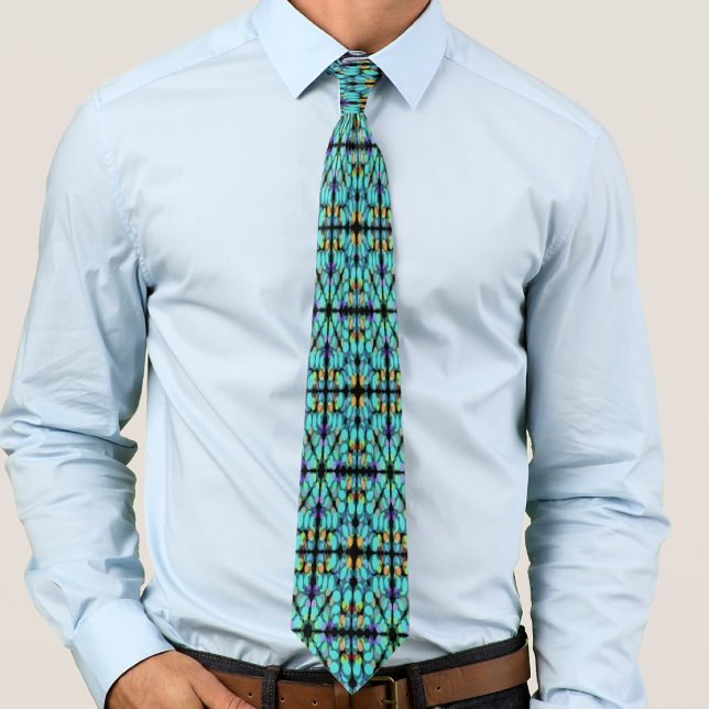 Colourful Pastel Dots Translucent Repeat Pattern Tie (Creator Uploaded)