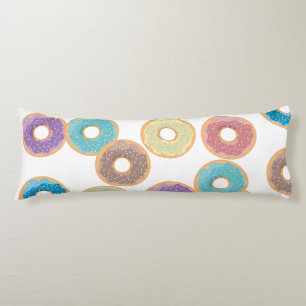 Colourful Pastel Doughnuts & Sprinkles Pattern Body Cushion