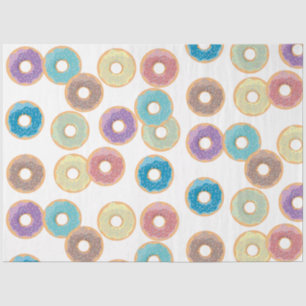 Colourful Pastel Doughnuts & Sprinkles Pattern Tissue Paper