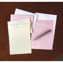 Colourful Pastel Embossed Personalised Stationery