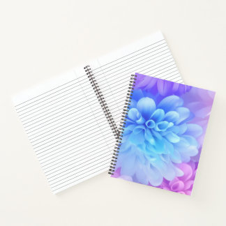 Colourful Pastel Ethereal Flowers Notebook