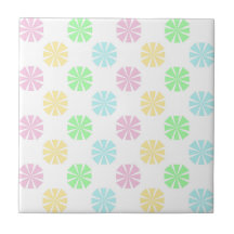 Colourful pastel flower pattern