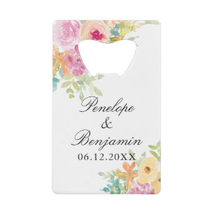 Colourful Pastel Flowers Spring Wedding Thank You