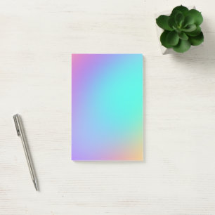 Colourful Pastel Gradient Post-it Notes