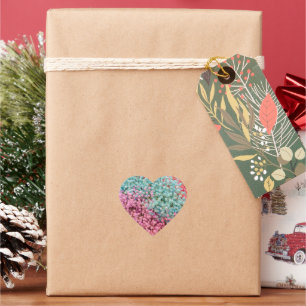 Colourful Pastel Gypsophila Baby Breath Flowers Pa Heart Sticker