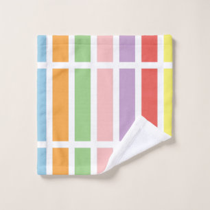 Colourful Pastel Hues Bath Towel Set