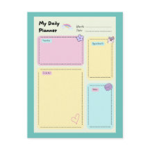 Colourful Pastel Kawaii Cute Daily Planner