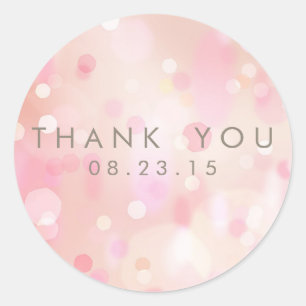 Colourful Pastel Lights Bokeh Custom Sticker II