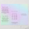 Colourful Pastel Salon Holographic Trifold Brochur