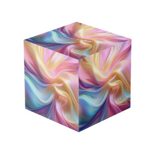 Colourful Pastel Silk Cube