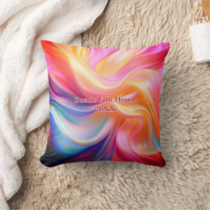 Colourful Pastel Silk Cushion