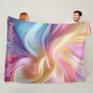Colourful Pastel Silk Fleece Blanket