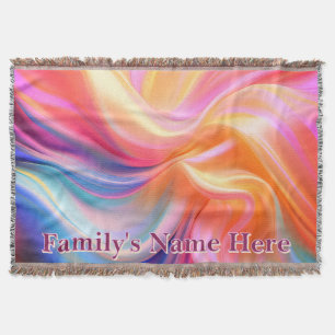 Colourful Pastel Silk Fleece Blanket