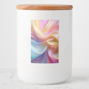 Colourful Pastel Silk Food Label