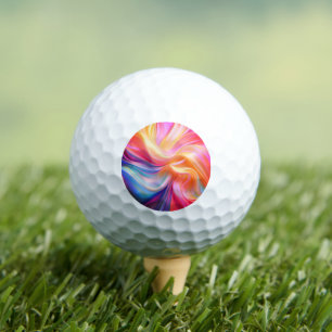 Colourful Pastel Silk Golf Balls
