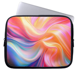 Colourful Pastel Silk Laptop Sleeve