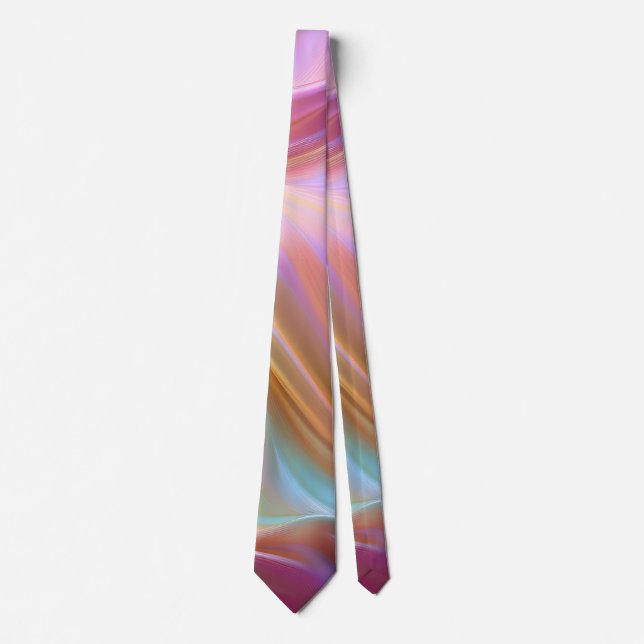 Colourful Pastel Silk Tie (Front)
