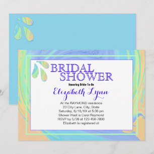 Colourful Pastel Splash Paint Swirl Template