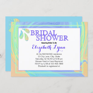 Colourful Pastel Splash Paint Swirl Template