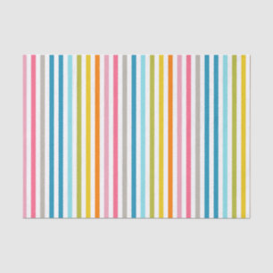 Colourful Pastel Stripes Tissue Paper