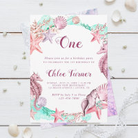 Colourful Pastel Under the Sea Girl Birthday