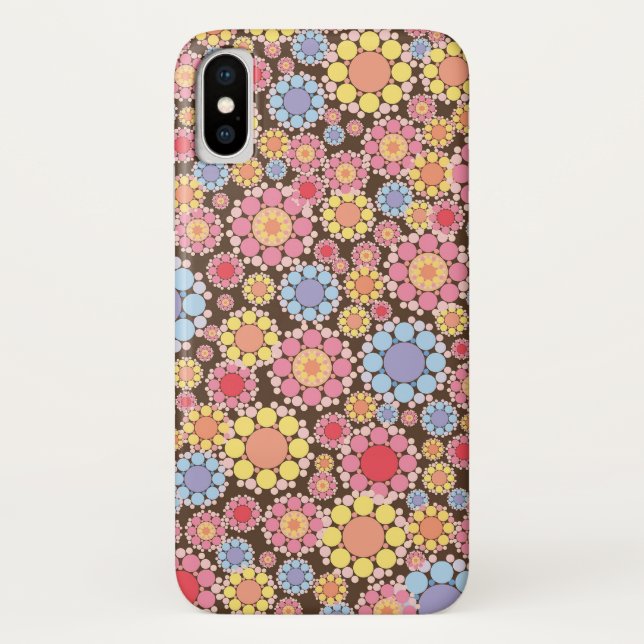 Colourful Pastels Flower Floral Pattern Phone Case (Back)
