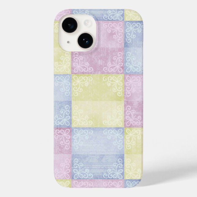 Colourful Pastels Patchwork Case-Mate iPhone Case (Back)