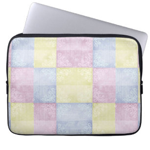 Colourful Pastels Patchwork Laptop Sleeve