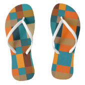 Colourful patchwork 2 thongs (Footbed)
