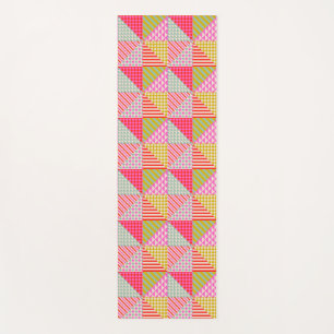 Colourful Patchwork Exercise Pilates Yoga Mat