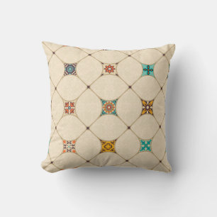 Colourful Patchwork Islam Arabic Tile Cushion