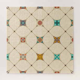 Colourful Patchwork Islam Arabic Tile Jigsaw Puzzle