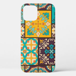 Colourful Patchwork Islamic Tile Seamless iPhone 12 Case