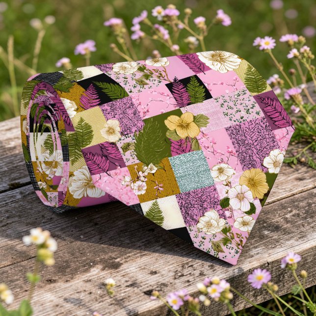 Colourful Patchwork Pattern Custom Necktie (Creator Uploaded)