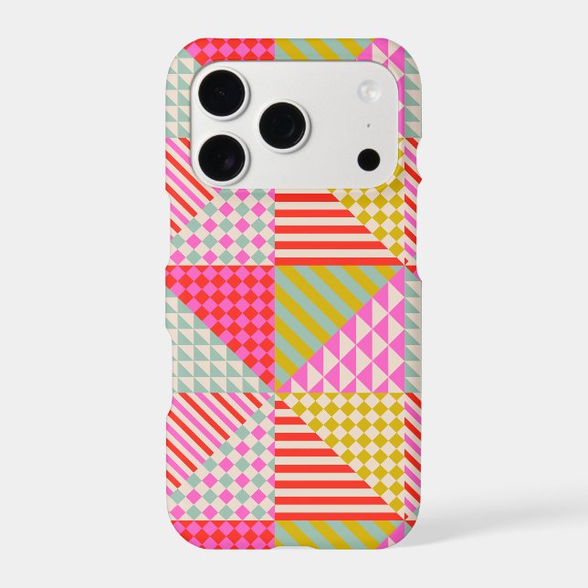 Colourful Patchwork Phone Case (Back)