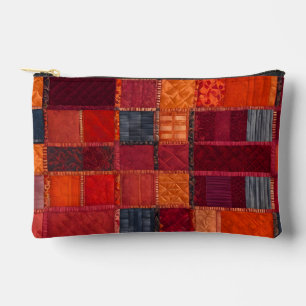Colourful Patchwork Quilt Art Accessory Bag