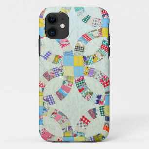 Colourful patchwork quilt iPhone 11 case